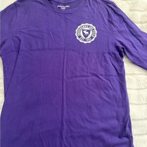 abercrombie kids Deep Purple Chest Logo Long Sleeve Tee